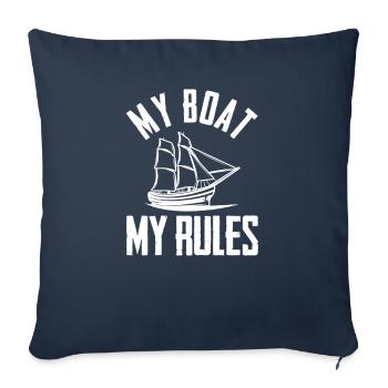 Sailing Sailboat Captain Sailor - Sofa pillowcase 17,3'' x 17,3'' (45 x 45 cm) - navy - Front