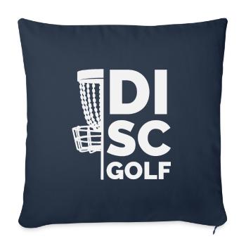 Discgolf Champion, Disc Golf Design - Sofa pillowcase 17,3'' x 17,3'' (45 x 45 cm) - navy - Front
