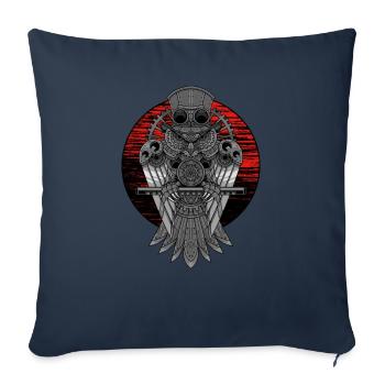 Steampunk Mécanique Victoria Cosplay - Housse de coussin décorative 45 x 45 cm - bleu marine - Devant