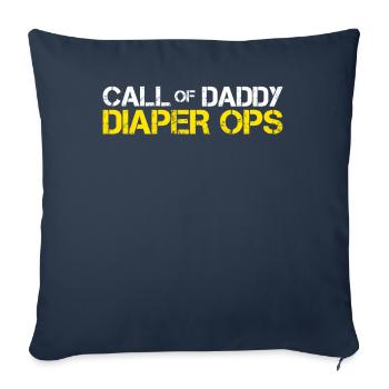 Call Of Daddy Diaper Ops Matching - Sofakissenbezug 45 x 45 cm - Navy - Vorne