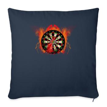 Fléchettes Fléchettes - Housse de coussin décorative 45 x 45 cm - bleu marine - Devant