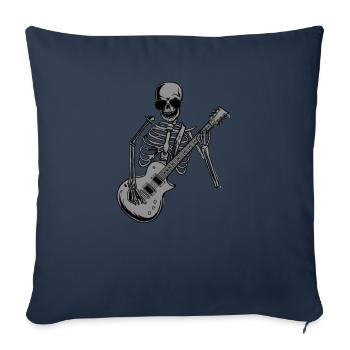 Guitare électrique guitare - Housse de coussin décorative 45 x 45 cm - bleu marine - Devant