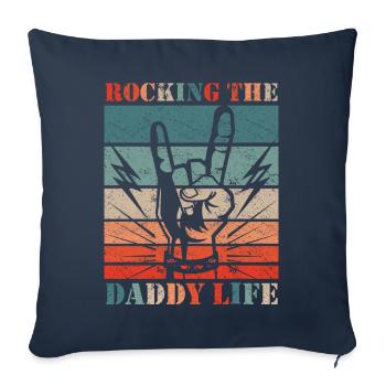 Papa Father Father's Day - Sofa pillowcase 17,3'' x 17,3'' (45 x 45 cm) - navy - Front