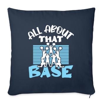 cheerleading slogan - Sofa pillowcase 17,3'' x 17,3'' (45 x 45 cm) - navy - Front