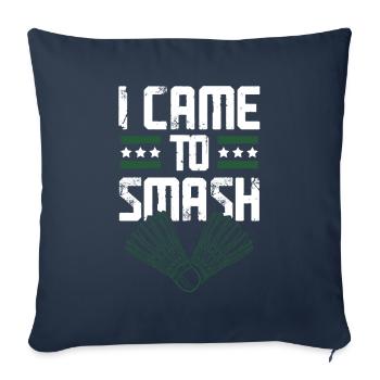 badminton badminton - Sofa pillowcase 17,3'' x 17,3'' (45 x 45 cm) - navy - Front