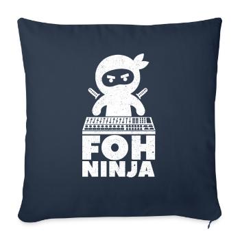 Technicien de son Sound Audio Engineer - Housse de coussin décorative 45 x 45 cm - bleu marine - Devant