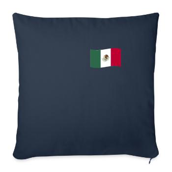 Drapeau Du Mexique Drapeau Mexique Armoiries mexicaines - Housse de coussin décorative 45 x 45 cm - bleu marine - Devant