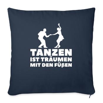 Tanzen Tänzer Tanz - Sofakissenbezug 45 x 45 cm - Navy - Vorne