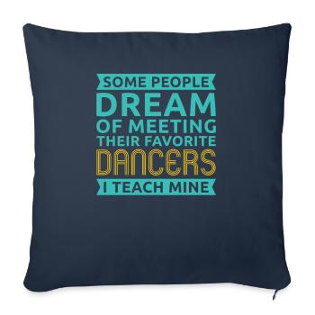 Danse Danse Danse - Housse de coussin décorative 45 x 45 cm - bleu marine - Devant
