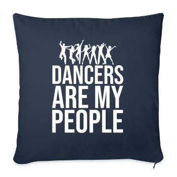 Danse Danse Danse - Housse de coussin décorative 45 x 45 cm - bleu marine - Devant