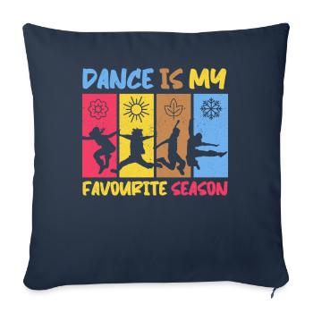 Danse Danse Danse - Housse de coussin décorative 45 x 45 cm - bleu marine - Devant