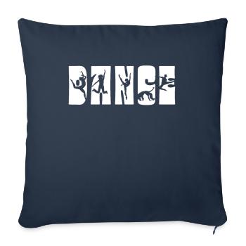 Danse Danse Danse - Housse de coussin décorative 45 x 45 cm - bleu marine - Devant
