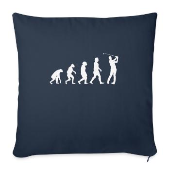 Golfer Evolution - Sofa pillowcase 17,3'' x 17,3'' (45 x 45 cm) - navy - Front