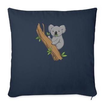Koala Koalabär - Housse de coussin décorative 45 x 45 cm - bleu marine - Devant