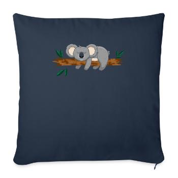 Koala Koalabär - Housse de coussin décorative 45 x 45 cm - bleu marine - Devant