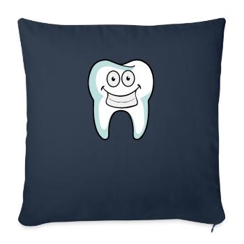 Zahnarzt Assistentin Zahnarzthelferin Zahnmedizin - Sofakissenbezug 45 x 45 cm - Navy - Vorne