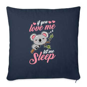Koala Koalabär - Housse de coussin décorative 45 x 45 cm - bleu marine - Devant