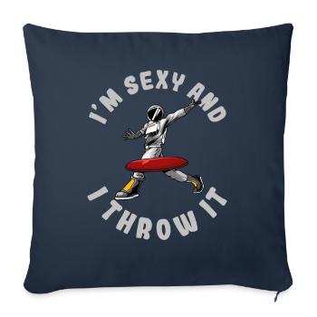 Frisbee Golf - Sofakissenbezug 45 x 45 cm - Navy - Vorne