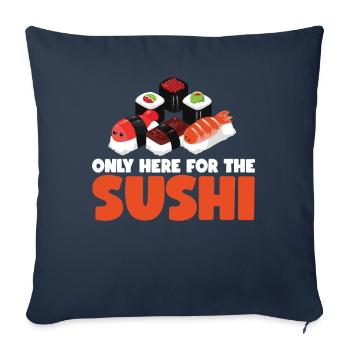 Sushi - Sofa pillowcase 17,3'' x 17,3'' (45 x 45 cm) - navy - Front