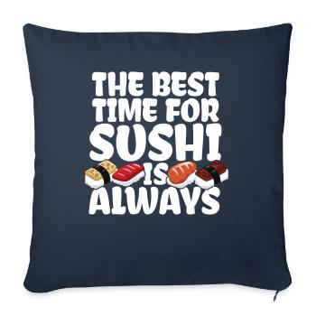 Sushi - Sofa pillowcase 17,3'' x 17,3'' (45 x 45 cm) - navy - Front