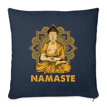 Buddha Buddhist Buddhismus - Sofakissenbezug 45 x 45 cm - Navy - Vorne