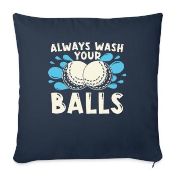 Golf Golfer Golfer Golfer Golf Course - Sofa pillowcase 17,3'' x 17,3'' (45 x 45 cm) - navy - Front