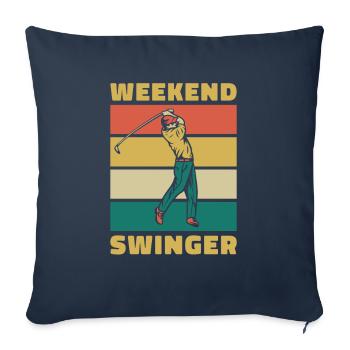 Golf Golfer Golfer Golfer Golf Course - Sofa pillowcase 17,3'' x 17,3'' (45 x 45 cm) - navy - Front