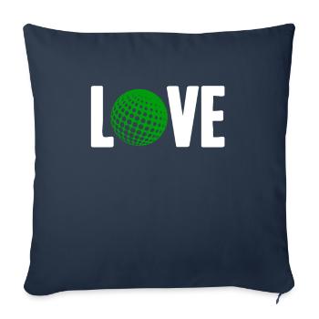 Golfeur Golf golf golf golf - Housse de coussin décorative 45 x 45 cm - bleu marine - Devant
