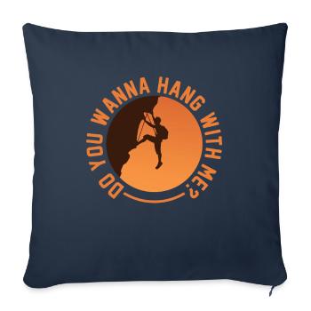 Climbing Mountaineering Climbers - Sofa pillowcase 17,3'' x 17,3'' (45 x 45 cm) - navy - Front