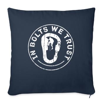 Climbing Mountaineering Climbers - Sofa pillowcase 17,3'' x 17,3'' (45 x 45 cm) - navy - Front