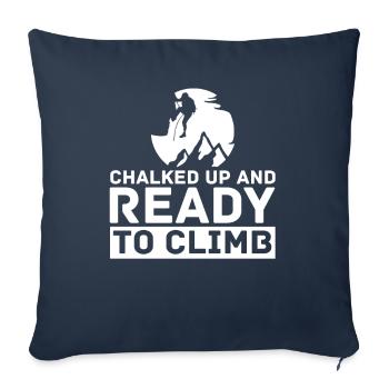 Climbing Mountaineering Climbers - Sofa pillowcase 17,3'' x 17,3'' (45 x 45 cm) - navy - Front