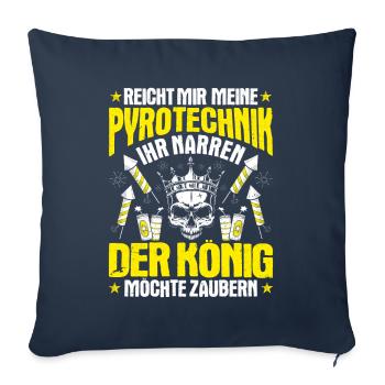Pyrotechniker Feuerwerk Pyrotechnik Pyrotechnician - Sofakissenbezug 45 x 45 cm - Navy - Vorne