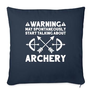 Bogenschütze Bogenschießen Bogen Archer tir à l’arc - Housse de coussin décorative 45 x 45 cm - bleu marine - Devant
