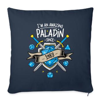 Ich bin seit 1983 ein erstaunlicher Paladin - Sofakissenbezug 45 x 45 cm - Navy - Vorne
