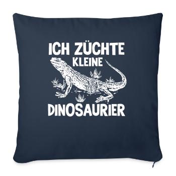Reptilien Reptil Schlangen Eidechse Terrarium - Sofakissenbezug 45 x 45 cm - Navy - Vorne