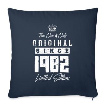 1982 limited edition - Sofa pillowcase 17,3'' x 17,3'' (45 x 45 cm) - navy - Front