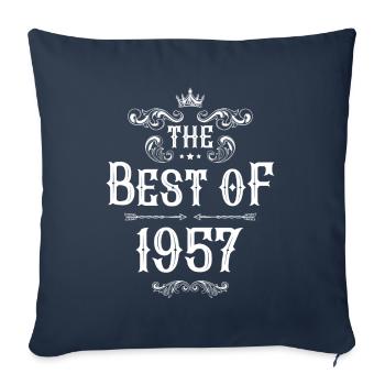 1957 best of - Housse de coussin décorative 45 x 45 cm - bleu marine - Devant