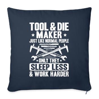 Tool Mechanic Toolmaker Tool & The Maker - Sofa pillowcase 17,3'' x 17,3'' (45 x 45 cm) - navy - Front