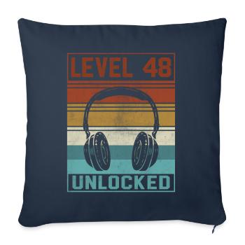 Gamer 48th Birthday Gamer - Sofa pillowcase 17,3'' x 17,3'' (45 x 45 cm) - navy - Front