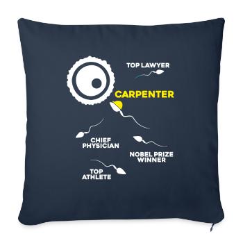 Zimmerer Zimmermann Zimmerei Carpenter Carpentry - Sofa pillowcase 17,3'' x 17,3'' (45 x 45 cm) - navy - Front