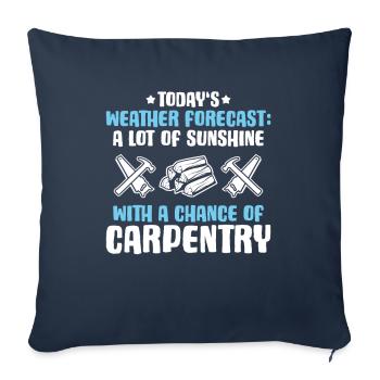 Zimmerer Zimmermann Zimmerei Carpenter Carpentry - Sofa pillowcase 17,3'' x 17,3'' (45 x 45 cm) - navy - Front