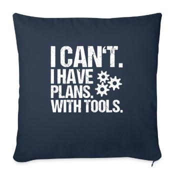Tool Mechanic Toolmaker Tool & The Maker - Sofa pillowcase 17,3'' x 17,3'' (45 x 45 cm) - navy - Front