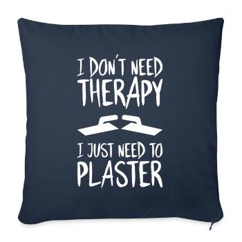 Stuckateur Plasterer Stukkateur Gipser Verputzer - Sofa pillowcase 17,3'' x 17,3'' (45 x 45 cm) - navy - Front