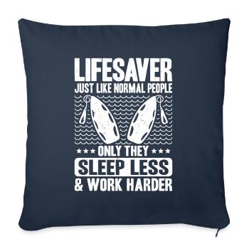 Lifeguard Water Rescue Lifesaver - Sofa pillowcase 17,3'' x 17,3'' (45 x 45 cm) - navy - Front