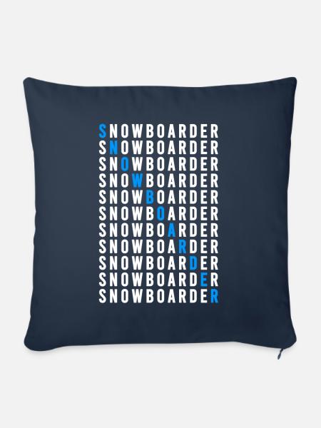 Snowboarder - Sofakissenbezug 45 x 45 cm - Navy