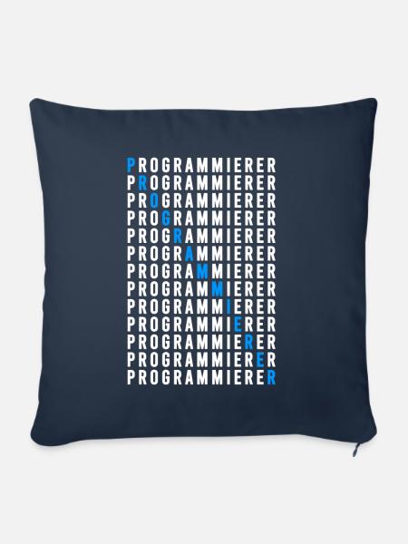 Programmierer - Sofakissenbezug 45 x 45 cm - Navy