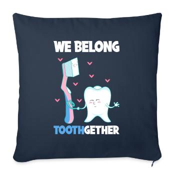 Dentiste Assistant dentaire Assistant dentaire Cadeau - Housse de coussin décorative 45 x 45 cm - bleu marine - Devant