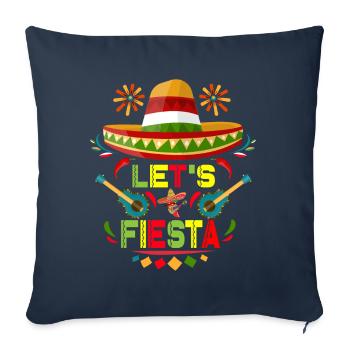 Fiesta Sombrero Joyeux Cinco De Mayo - Housse de coussin décorative 45 x 45 cm - bleu marine - Devant