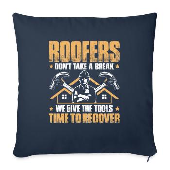 Dachdecker Dachdeckerei Dachdecken Roofer Roofing - Sofa pillowcase 17,3'' x 17,3'' (45 x 45 cm) - navy - Front