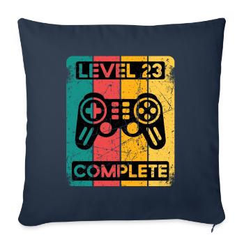 23rd Birthday Shirt Gamer Gambler Men Gift - Sofa pillowcase 17,3'' x 17,3'' (45 x 45 cm) - navy - Front